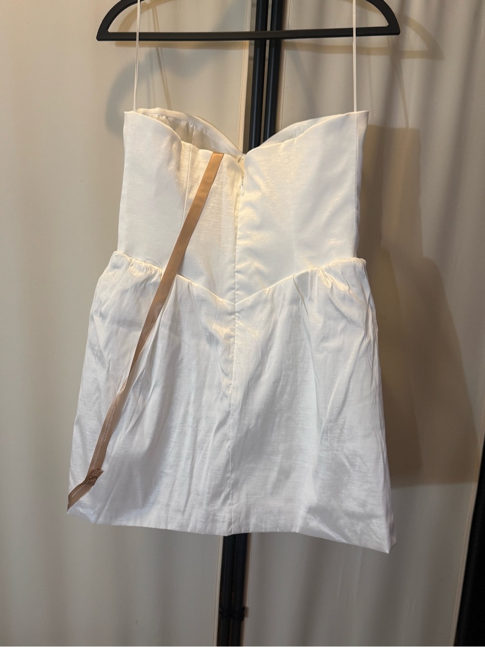 Meshki White Strapless Sweetheart Mini Dress - Picture 4 of 5